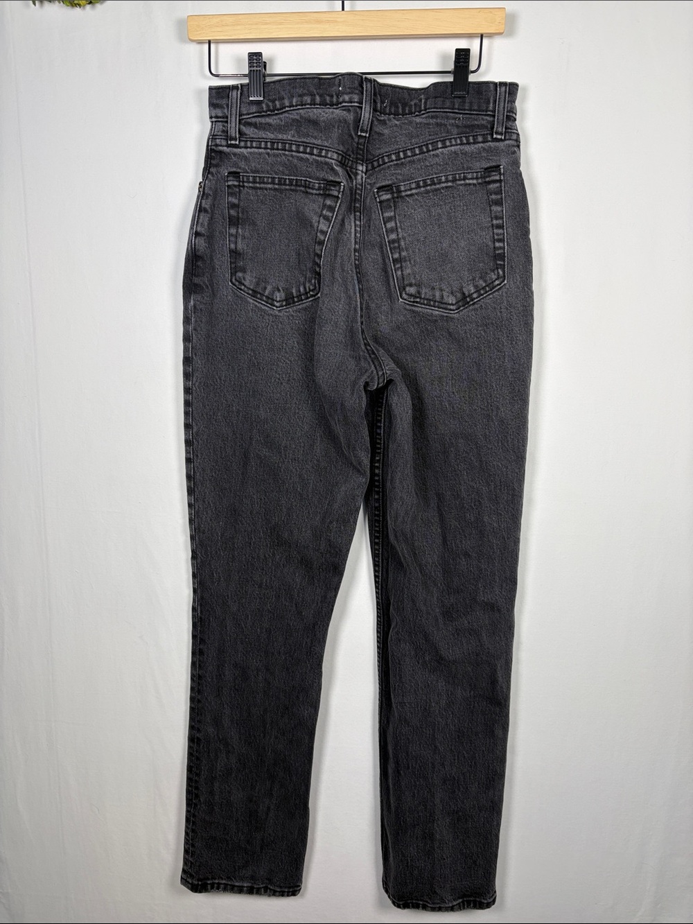 ABERCROMBIE & Fitch Curve Love The '90's Straight Ultra High Rise Black 27/4R - Picture 3 of 7